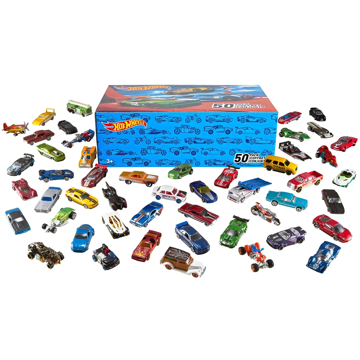 Набор подарочный 50 машинок Hot wheels-0
