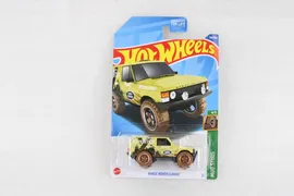 HOT WHEELS RANGE ROVER CLASSIC 4/5 159/250 Yellow Die Cast 1/64 Mud Studs 4X4