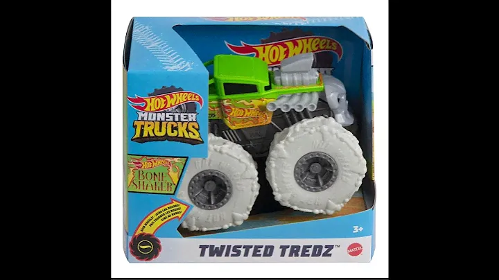 Hot Wheels Monster Trucks Twisted Tredz 1:43 Scale Bone Shaker
