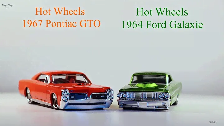 HOT WHEELS 1967 PONTIAC GTO, 1964 FORD GALAXIE