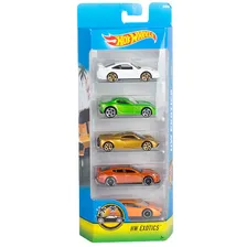 Mattel Hot Wheels 1806/FKT62 Подарочный набор из 5 машинок (HW Exotics)