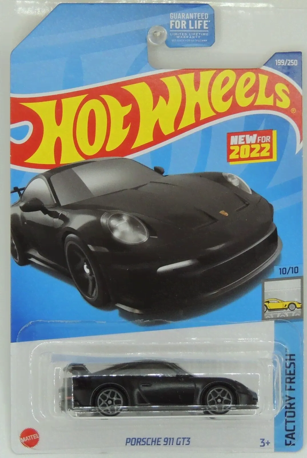 Машинка Hot Wheels (Хот Вилс) 199/250 PORSCHE 911 GT3, HCX85-R521