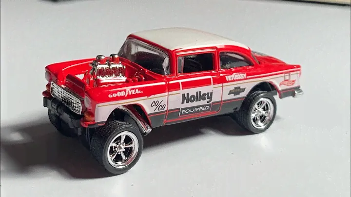 Hot Wheels 55 chevy bel air gasser wheel swap