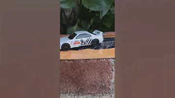 Nissan skyline GT-R R33 GODZILLA Hot Wheels custom wheels #hotwheelscar #r33skyline #diecast #164