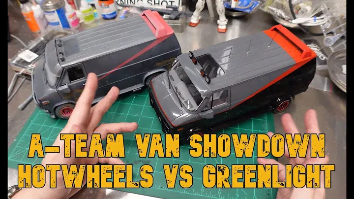 Литые под давлением фургоны A-Team Hotwheels Elite Vs Greenlight в масштабе 1/18, распаковка и обзор.