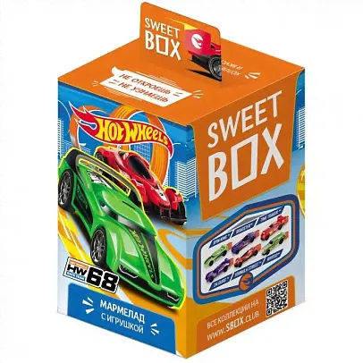Мармелад Sweet Box "Hot Wheels", с натуральным соком, 10 г