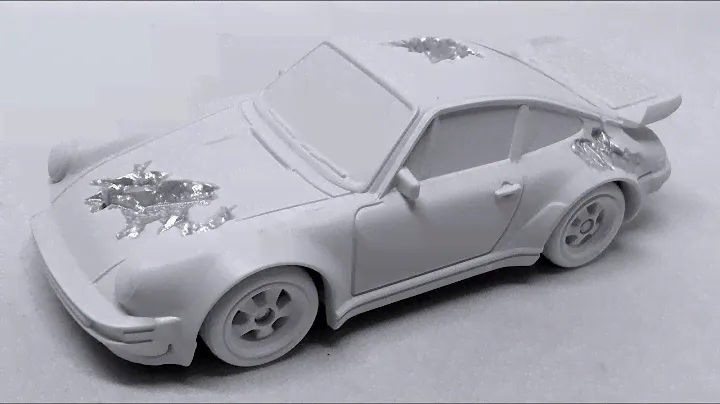 Hot Wheels Eroded Porsche 930 (2023 Hot Wheels x Daniel Arsham)