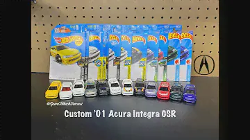 Custom 01 Acura Integra GSR by Hot Wheels | Full Set | JDM | Diecast Collection | Nightburnerz