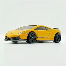 Vintage 2010 Yellow Lamborghini Gallardo LP 570-4 Superleggera Hot Wheels Car | Exotic Toy Cars