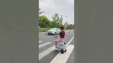 Airwheel SE3 smart rideable suitcase is a revolutionary piece of motorized carry on luggage