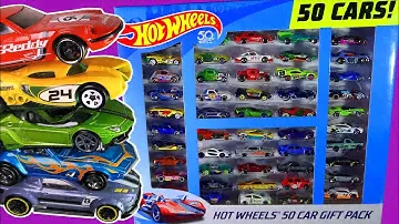 Распаковка ПОДАРОЧНОГО НАБОРА Hot Wheels 50 CAR — открывающаяся коллекционная коробка с набором литых машинок