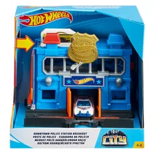 Игровой набор Прорыв полицейского участка Hot Wheels