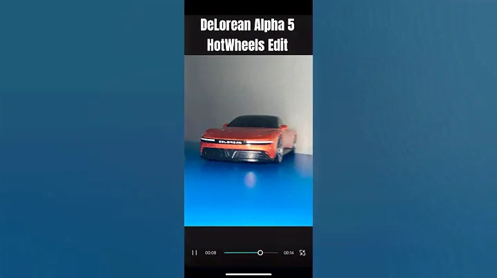 DeLorean Alpha 5 Edit🔥🔥 Based On HotWheels Model😎#memes #edit #capcut #hotwheels #car #delorean