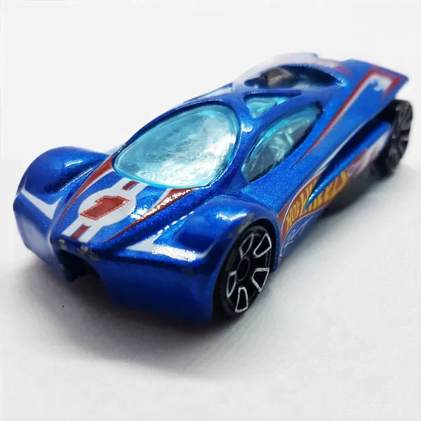 2001 Hot Wheels Sling Shot | Metallic Blue Racing Vintage Toy Car-0
