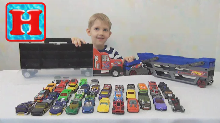 Автовоз Хот вилс на 40 машин. Загружаем автовоз. Car transporter Hot wheels 40 car