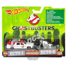 hot wheels 2016 ECTO 1 AND ECTO 2 GHOSTBUSTERS CARTOON CAR 1/64 HOBBY EXCLUSIVE