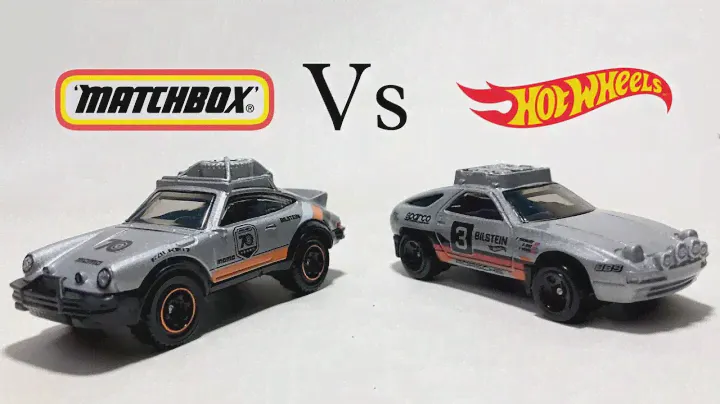Hotwheels Porsche 928s safari Vs Matchbox Porsche 911 Rally