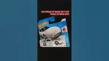 Hot Wheels 95 Mazda RX-7 170 Project M White 2024 #hotwheels #diecast #mazdarx7