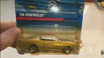 '70 Chevelle SS #107 2000 Hot Wheels Mainline Gold Mattel 1970 Muscle Car Unboxing Review -