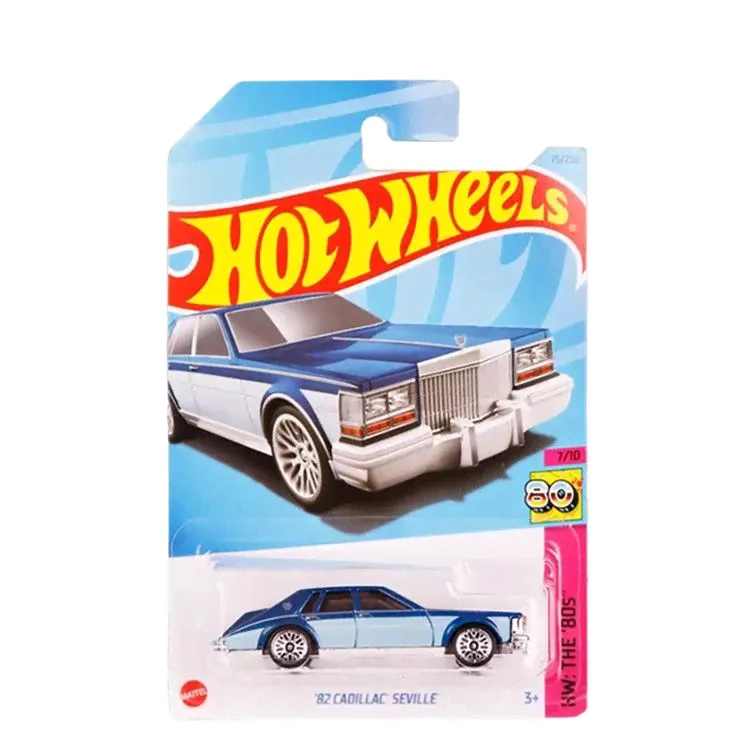 HKJ64 Машинка игрушка Hot Wheels металлическая коллекционная 82 Cadillac Seville синий;голубой