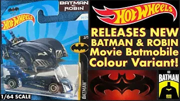 HOT WHEELS Releases A New BATMAN & ROBIN Movie BATMOBILE Colour Variant! Now In Dark Knight Blue!