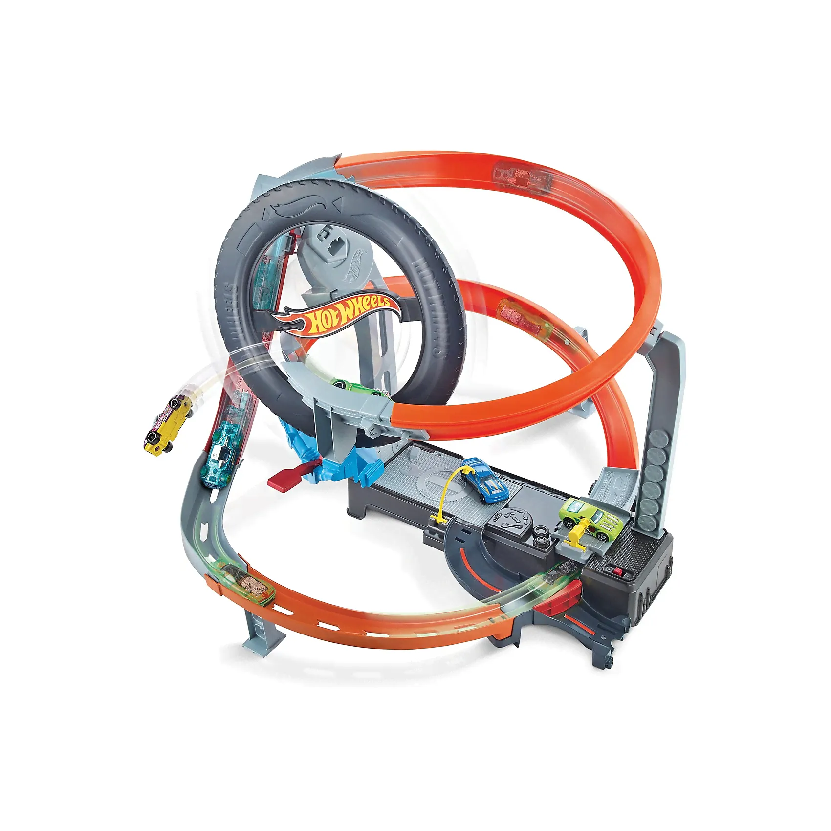Автотрек Hot Wheels Шиномонтажная мастерская, Разноцветный, Автотрек Hot Wheels Шиномонтажная мастерская-2