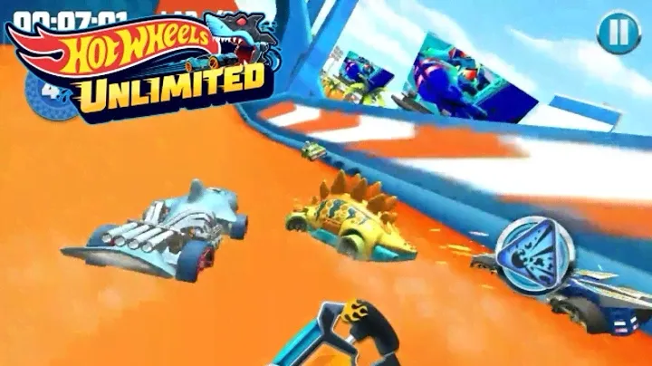Hot Wheels Unlimited || MOTOSAURUS-dino riders 2019(ylw) in action || game play.