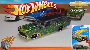 Custom Hot Wheels 70 Chevelle SS Wagon HW Flames 3/10
