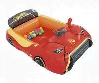 Bestway 93404 BW Игровой центр 135х99х43см "Hot Wheels Машина" с мячами (25шт), от 2 лет
