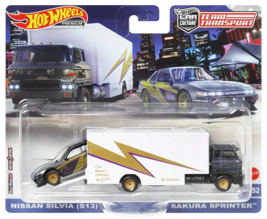 HOT WHEELS Team Transport Nissan Silvia S13 SakurA-0