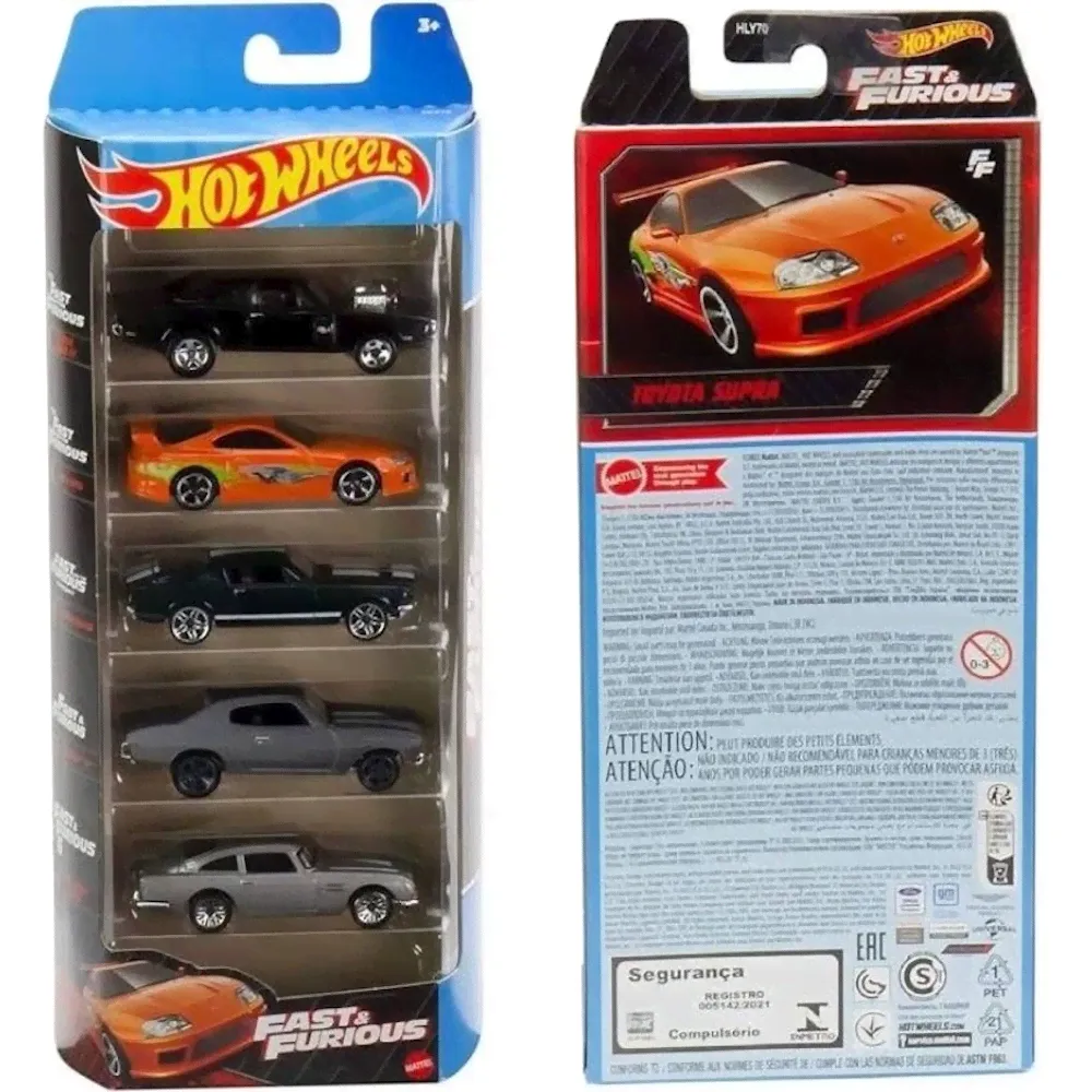 Hot Wheels Fast & Furious - набор из 5 машинок, 1806-HLY70