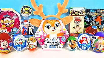 СЮРПРИЗ MIX! Том и Джерри, Among Us, Машинки Hot Wheels, Фиксики Барбоскины Unboxing Kinder Surprise