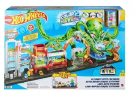 Игровой набор Hot Wheels Сити Невообразимая автомойка с осьминогом GTT96