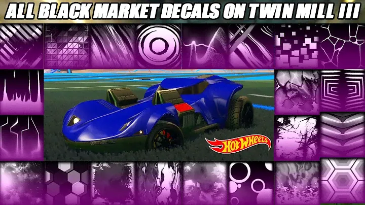 All Black Market Decals On Twin Mill III Hot Wheels Car - Rocket League Showcase
