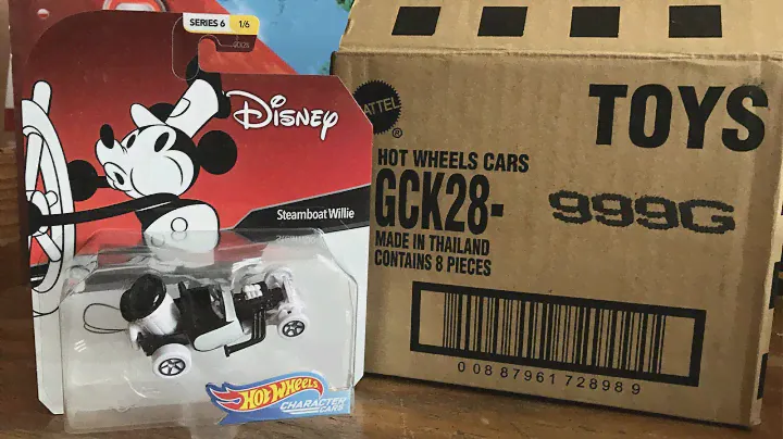 UNBOXING HOT WHEELS DISNEY PIXAR SEIRE 6 /MICKEY MOUSE , LA SIRENITA, LOS INCREIBLES /NITRO WHEELS