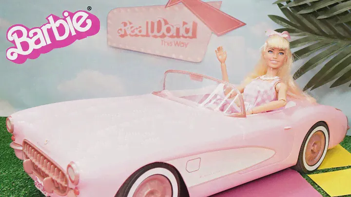 Barbie The Movie Hot Wheels Remote Control Car Corvette Unboxing and Review