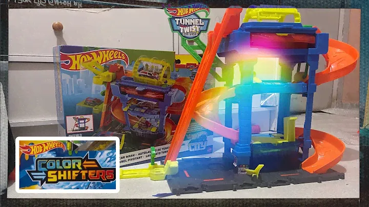 HOT WHEELS CITY Tunnel Twist Car Wash / Color Shifter Hot Wheels Cars/ Hot Wheels Let’s Race