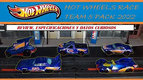 Analizamos el Hot Wheels Race Team 5 Pack 2022. Especificaciones y datos curiosos.