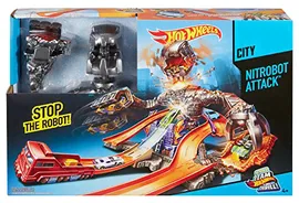Hot Wheels Nitrobot Attack Track Set