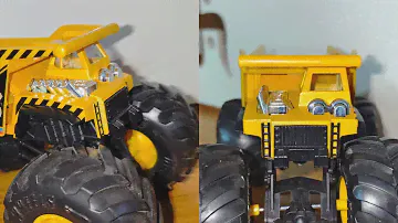 Hot Wheels Monster Gotta Dump Truck | Toy Truck with Giant Wheels&Cool Designs