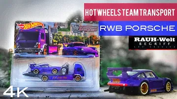 Hotwheels team transport RWB PORSCHE 930 aero lift | 4k |