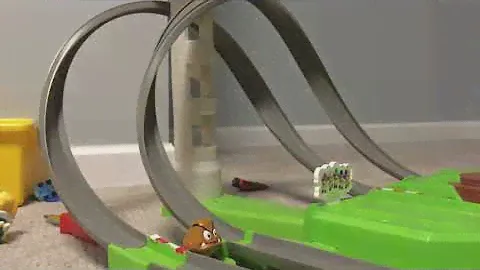 Loop footage of Mario p wing vs yoshi b dasher Mario circuit track set (winner reveal down in desc)