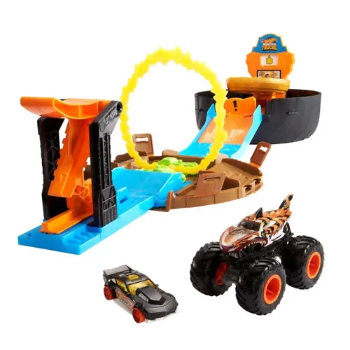 Игровой набор Hot wheels Автотрек Трюковая арена, гоночная машина [gvk48], Автотрек Трюковая арена-0