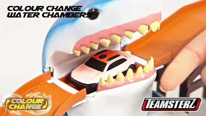 Teamsterz Colour Changing Car Shark Bite Trackset