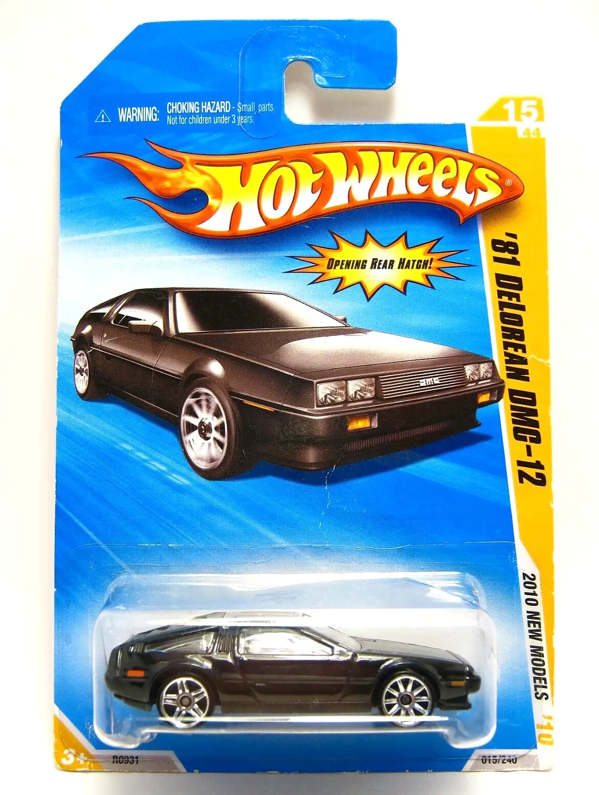Hot Wheels 2010 New Models 81 Delorean DMC-12 Wheel Error