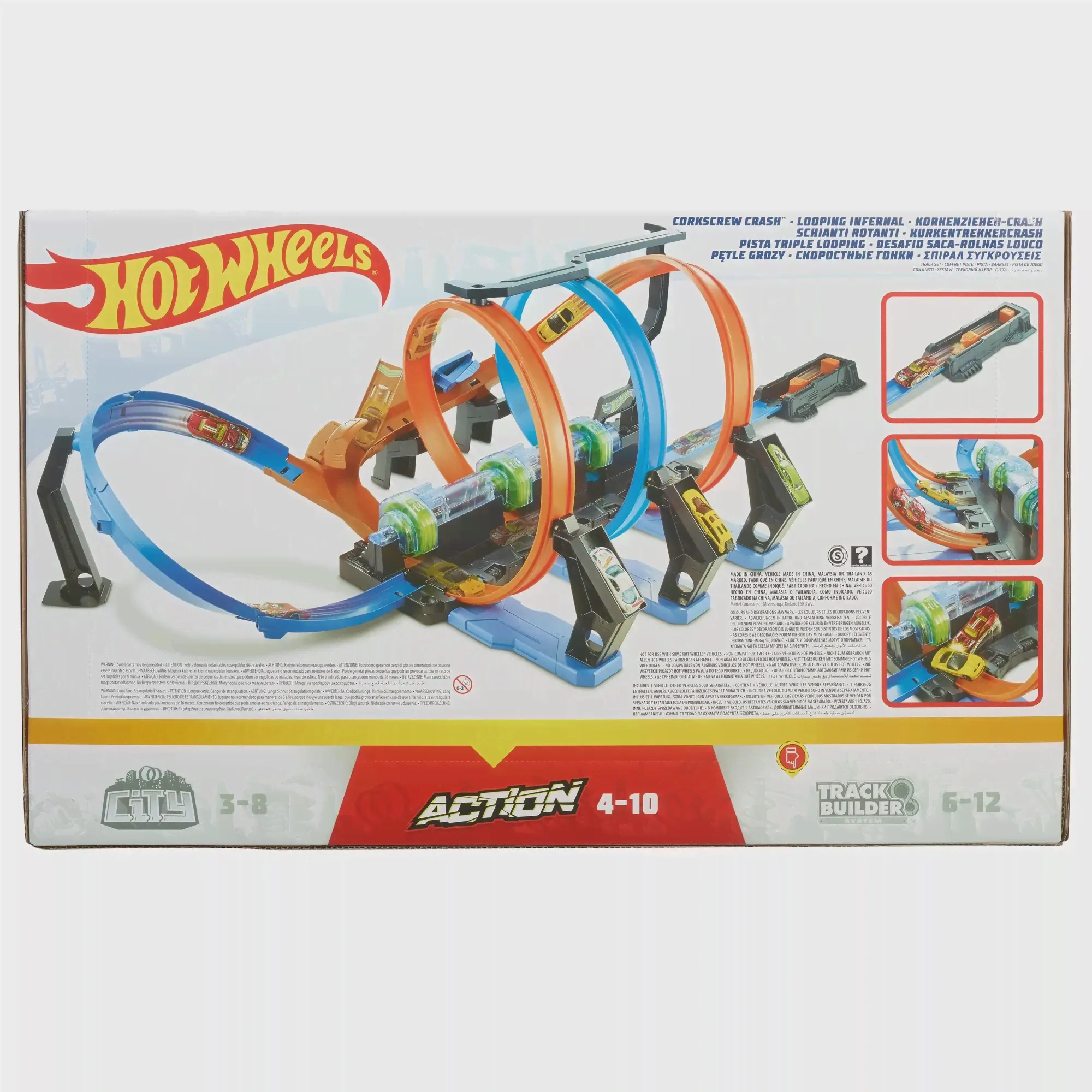 Набор игровой Hot Wheels Экшн Автотрек Винтовое столкновение FTB65 (art.: 3920bb1fc23a8)-0