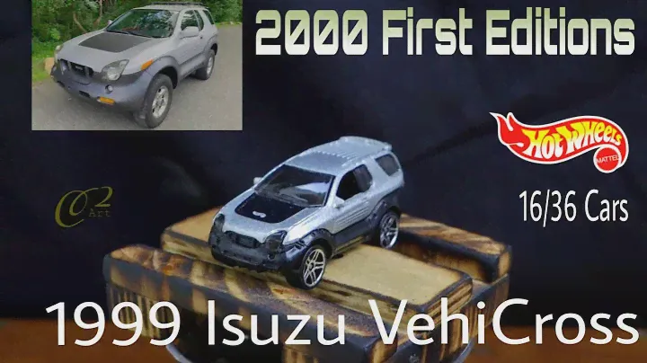 Hot Wheels 1999 ISUZU VehiCROSS | 2000 First Editions | 16/36 | SILVER- BLACK | 1