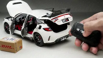Unboxing of Honda Civic Type R FL5 1:18 Scale (💖 Super Realistic Diecast Model)