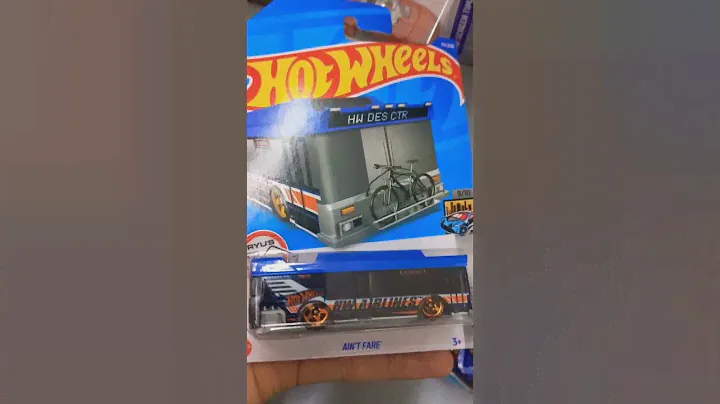 Hot Wheels Ain't Fare City Buss Blue HW Metro Perfect