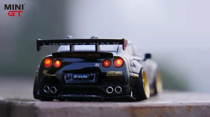 Nissan Skyline GTR R35 + LED Light | Hot Wheels Custom